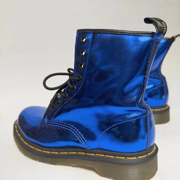 ULTRA RARE Metallic Blue Dr. Martens 1460 Women’s Boots - Size 38 (EU) / 7 (US) - Picture 11 of 15